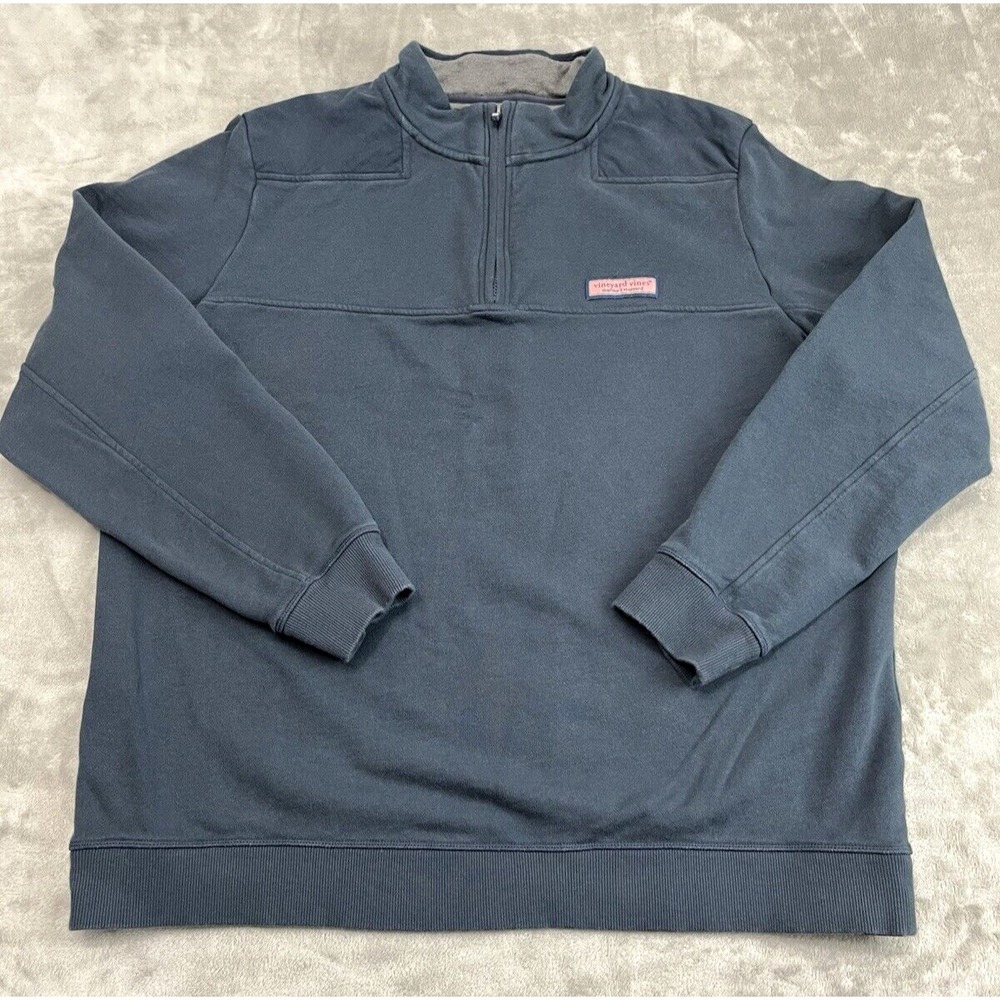 Vineyard Vines Pullover Men XL Navy 1/4 Zip Collegiate The Shep Shirt Golf Hike